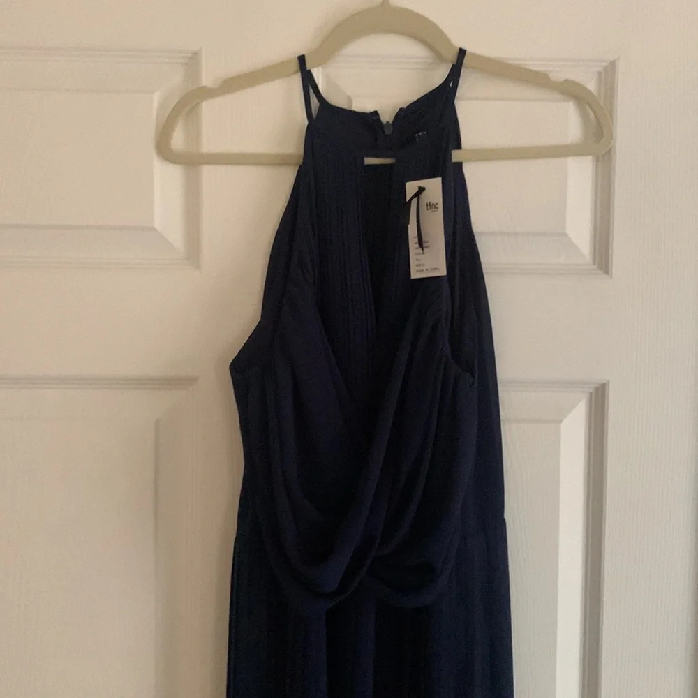 Navy Maternity Wedding Guest Dress - Picture 3 of 4